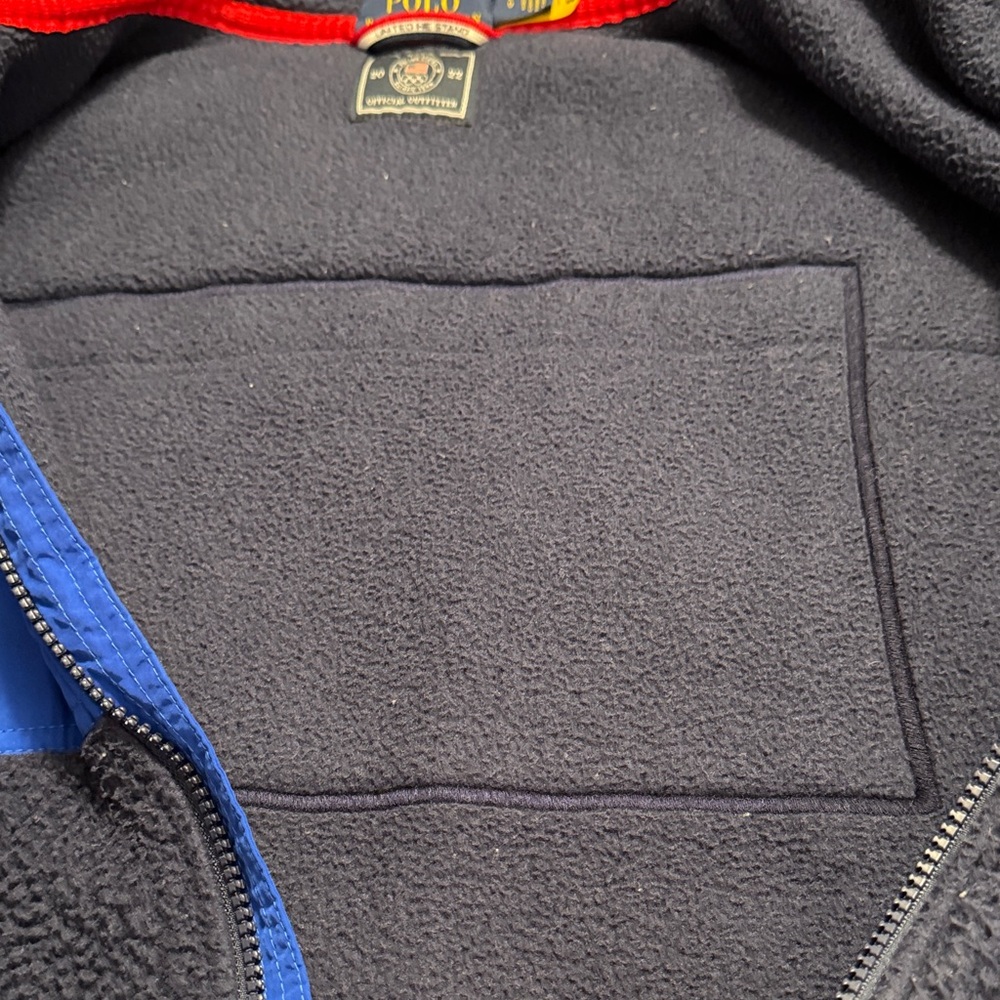 Polo by Ralph Lauren Men's Navy and Royal Blue 2022 Olympic Team Jacket - Picture 10 of 11